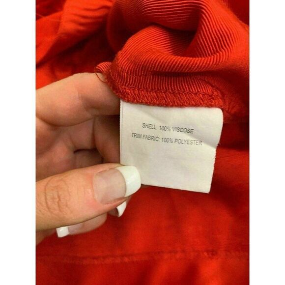 Style Stalker Womens Solid Red Mini Assymetrical Skirt Xs - Picture 5 of 6